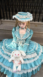 Eternal France Doll - Classic Lolita Doll-like OP Dress and Accessories - image 22