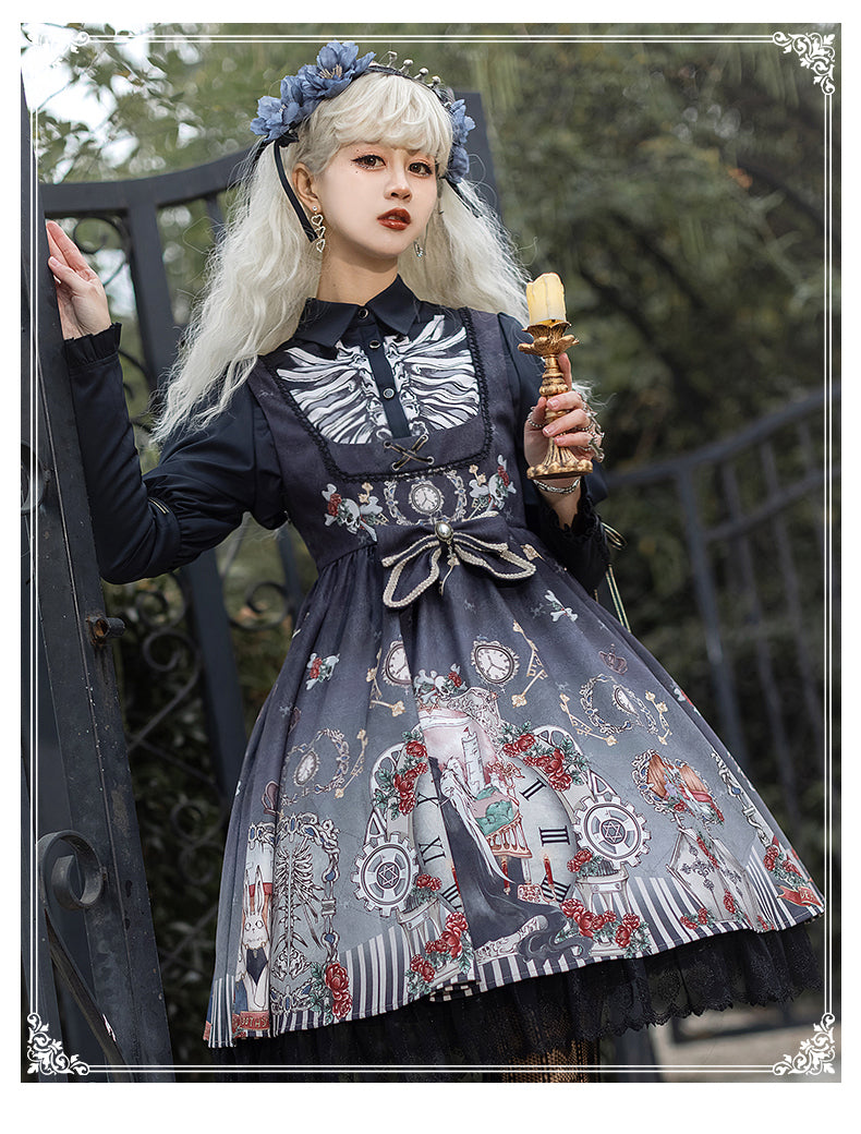 Black Fairytale - Gothic Twins Lolita JSK - image 26