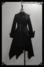 Wind - Ouji Lolita Black Long Vest - image 25