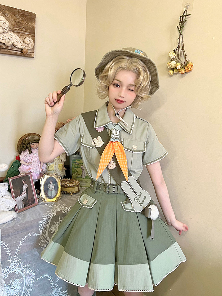 Bunny Trip - Green Ouji Lolita Suit Collection - image 1
