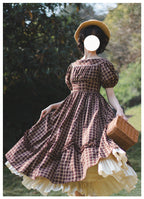 Forest Picnic - Classic Lolita OP Dress with Off-Shoulder and Lifting Hem - image 22