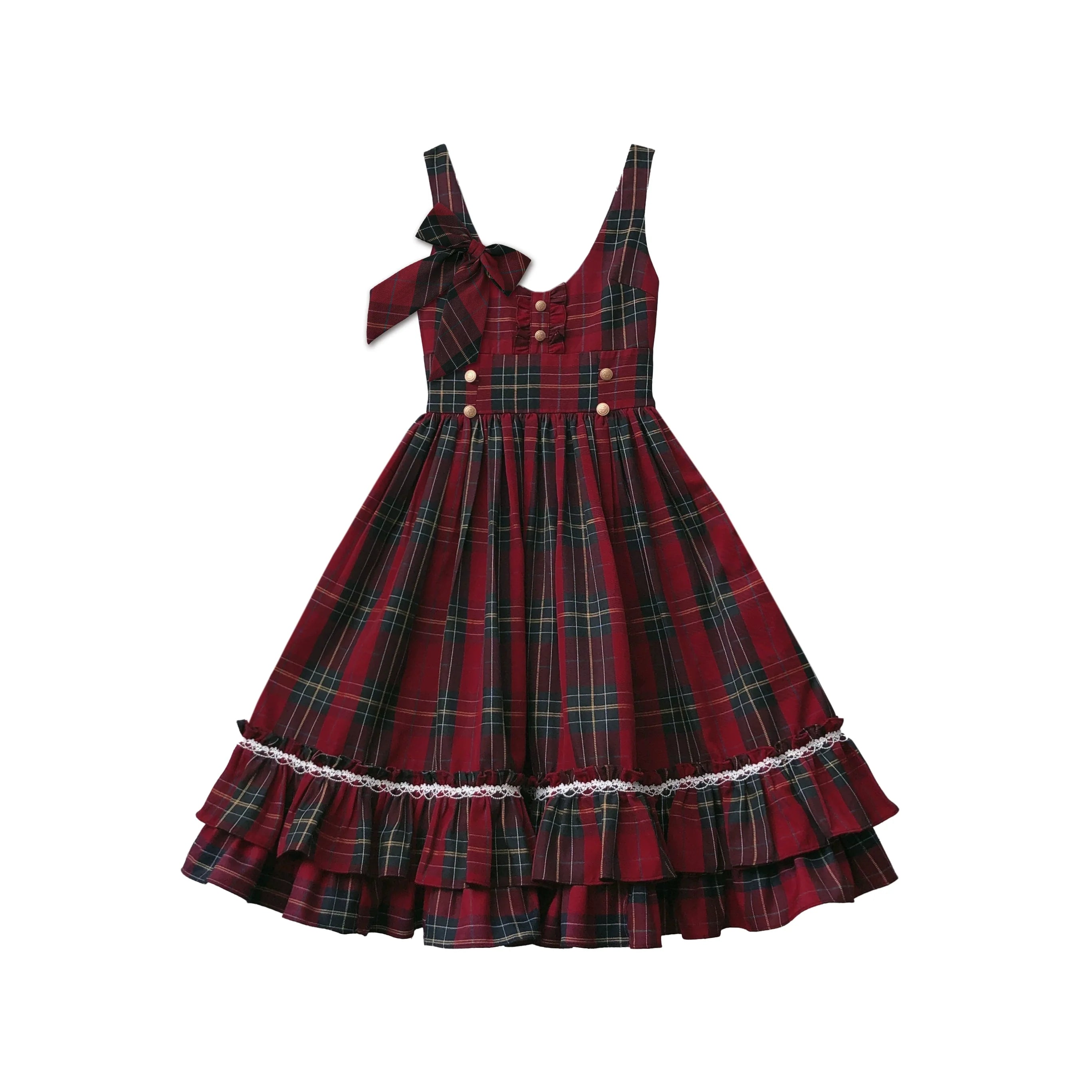 Little Red Riding Hood - Vintage Lolita Cape & JSK Dress Set - image 23