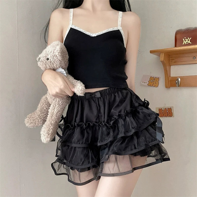 Summer Lolita Bloomers, Double Layer Anti-Exposure Shorts - image 11