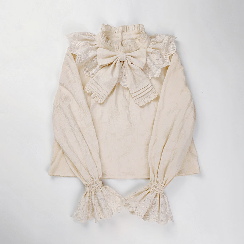 Plus Size Lolita Cotton Blouse - image 1