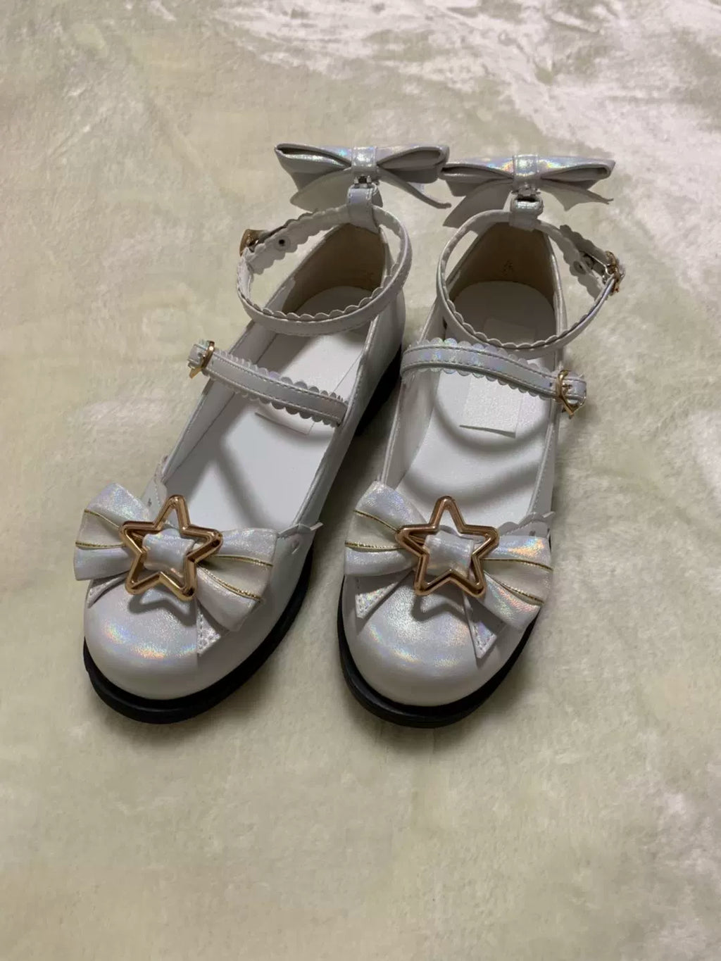 Dreamy Starry - Sweet Lolita Shoes Low Heel Bow Shoes - image 17