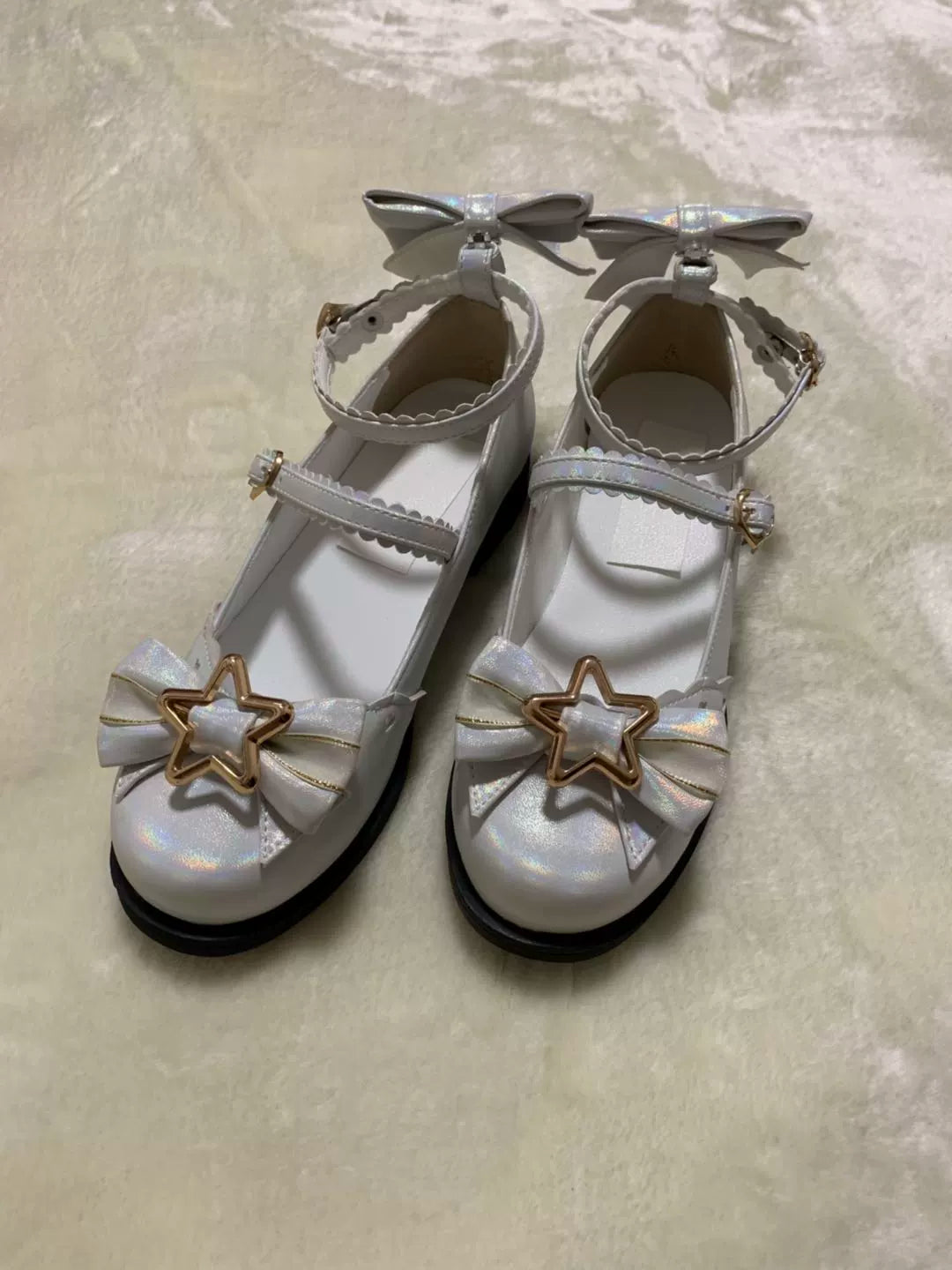 Dreamy Starry - Sweet Lolita Shoes Low Heel Bow Shoes - image 17