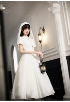 Nihil - Gothic Nun Lolita OP Dress, Irregular Hem Cape and Accessories - image 31