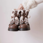 Milk Bear - Winter Lolita Shoes Thick Sole Fleece Snow Boots - image 7