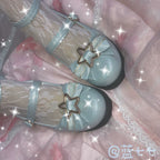 Dreamy Starry - Sweet Lolita Shoes Low Heel Bow Shoes - image 8
