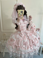Velvet Sweetheart - Doll-like Sweet Lolita Jumper Dress, Bow Accents - image 15