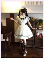 Mint Prescription - Old School Lolita Striped OP Dress, Electrocardiogram Trace and Accessories - image 10