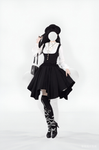 Pleated Irregular Knit Floral Slim Fit Vest and Half Skirt Set - image 6