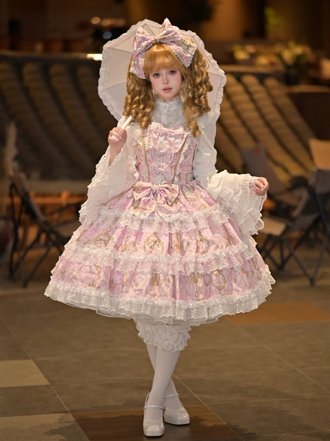 Candelabra Ode - Doll-like Sweet Lolita JSK Dress, Side Zipper - image 2
