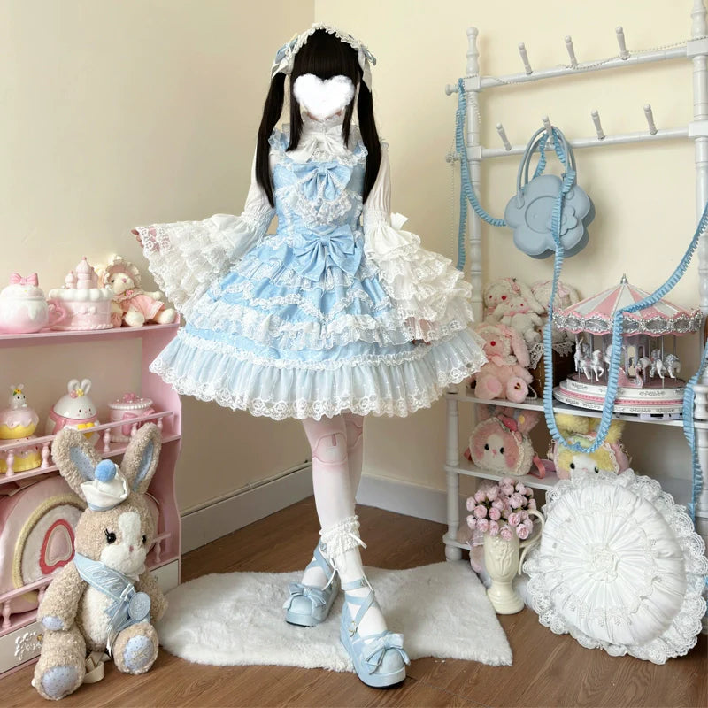 Love and Heart Palpitations Wedding Lolita JSK Dress Suit - image 5