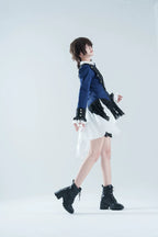 Chris' Son - Gothic Ouji Lolita Coat and Irregular Hem Dress Set - image 5