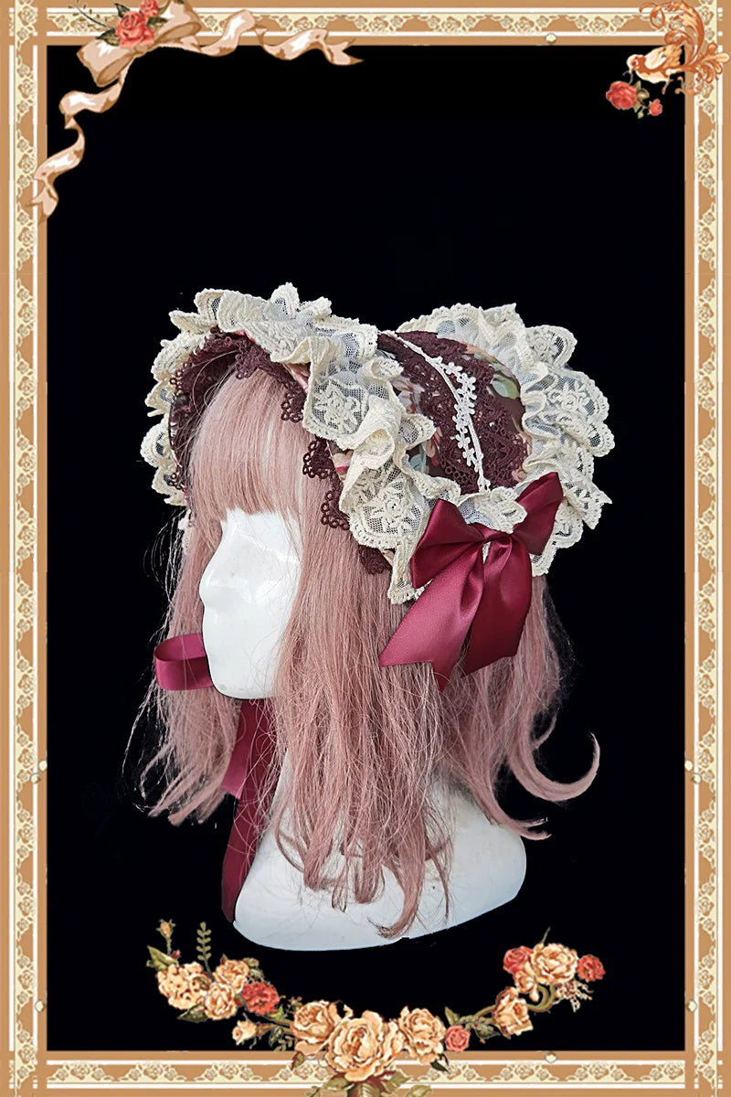 Sweet Lolita Accessories Bonnet KC Socks Beret - image 9