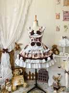 Calico Cat - Winter Kawaii Lolita Print JSK - image 11
