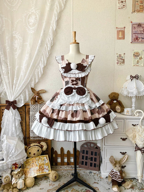 Calico Cat - Winter Kawaii Lolita Print JSK - image 11