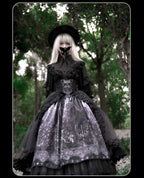 Bone-Eroded Butterfly - Gothic Lolita JSK & SK Set - image 17