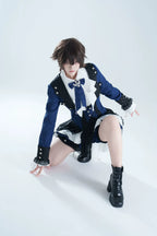Chris' Son - Gothic Ouji Lolita Coat and Irregular Hem Dress Set - image 10