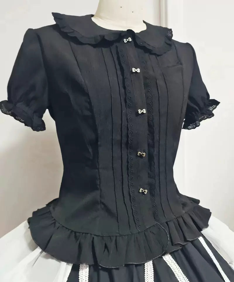 Daily Lolita White Short Sleeve Shirt - image 6