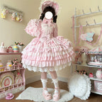 Love Feathered Bond - Wedding Sweet Lolita JSK Gorgeous Bridal Blouse - image 6