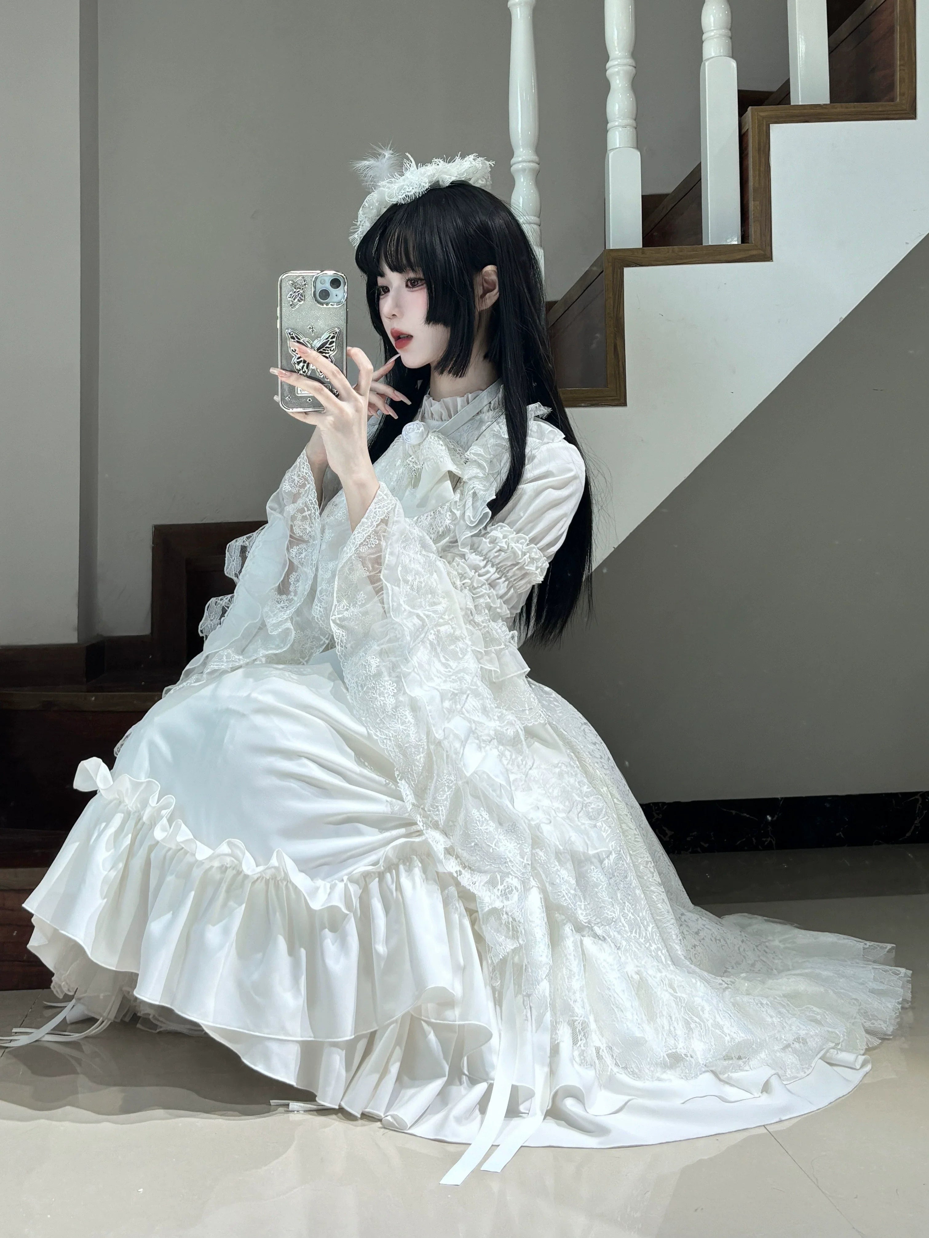 Eternal Taboo - Gothic Lolita Dress with Princess Sleeve Shirt - image 15