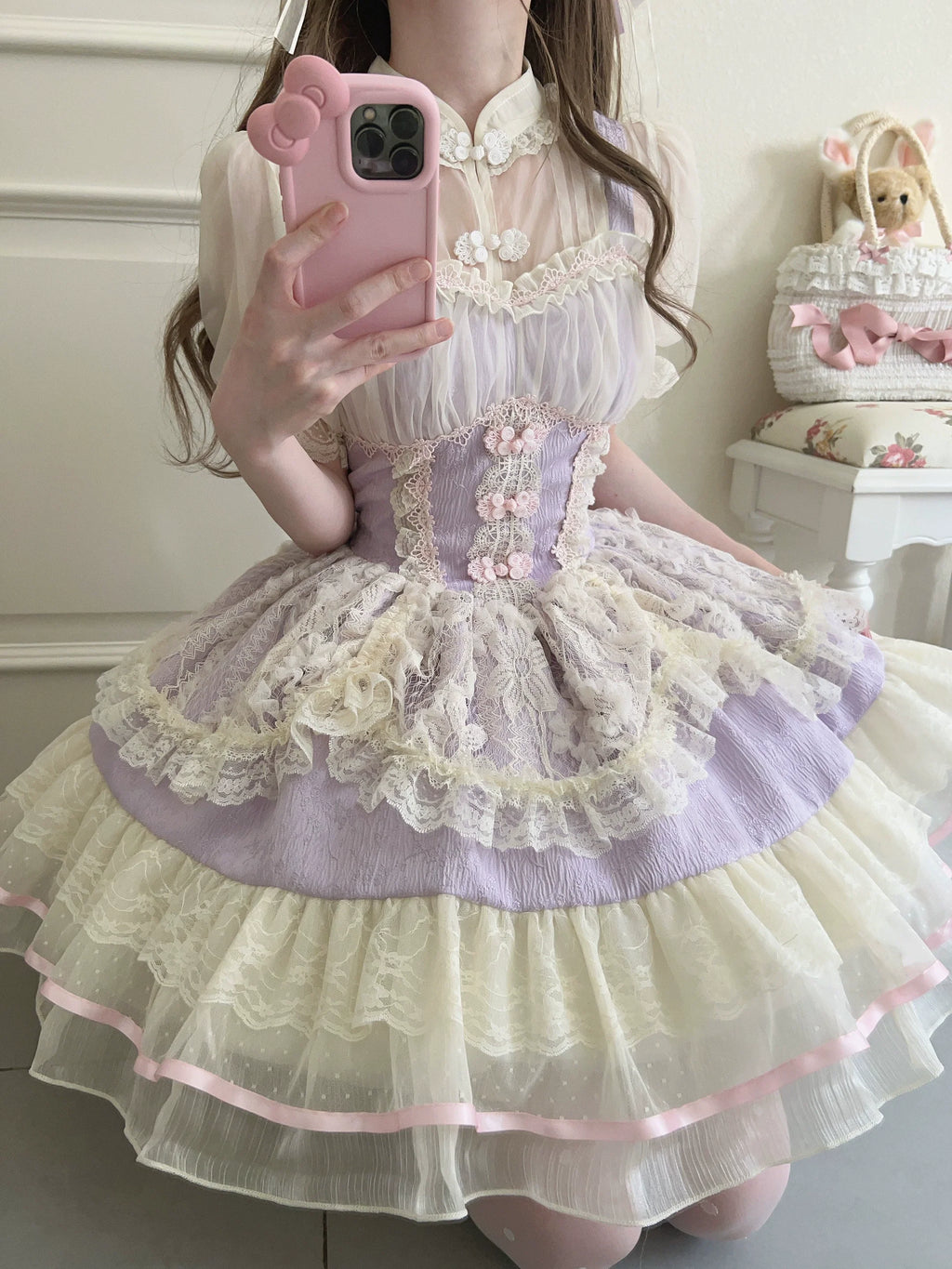 Hua Ji Fu Lei - Qi Lolita JSK Dress and Ballet Innerwear Set - image 21
