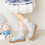 Sweet Bunny - Sweet Lolita Flat Shoes with Ear and Bow Decorations - image 12
