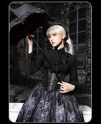 Bone-Eroded Butterfly - Gothic Lolita JSK & SK Set - image 31