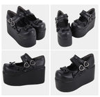 Angelic Imprint - Punk Lolita Shoes High Platform Shoes with Bow - image 8