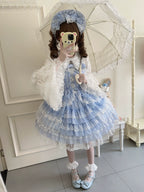 Sugar Girl Love Overture Sweet Lolita Tiered Ruffle JSK and Accessories - image 24