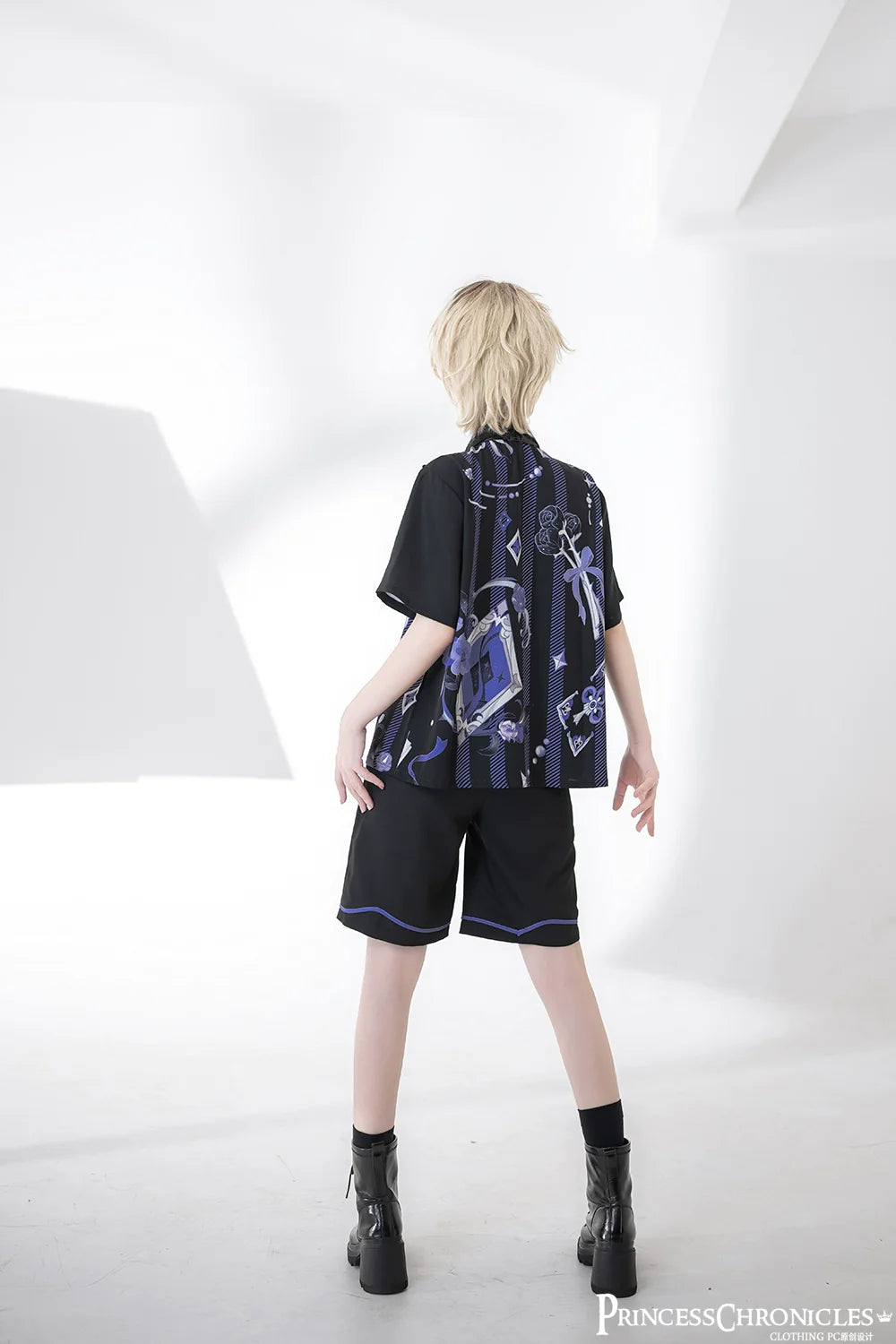 Summer Ouji Lolita Print Loose Shirt Outfit - image 9
