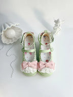 Milky Puff - Sweet Lolita Heels Shoes, Round Toe With Petite Wedge - image 51