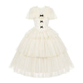 White Mist Promise - Classic Lolita Corset OP Set, Edwardian Collar & Tiered Hem - image 33