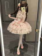 Floral Elegy - Sweet Lolita JSK Dress, Tiered Hem - image 13