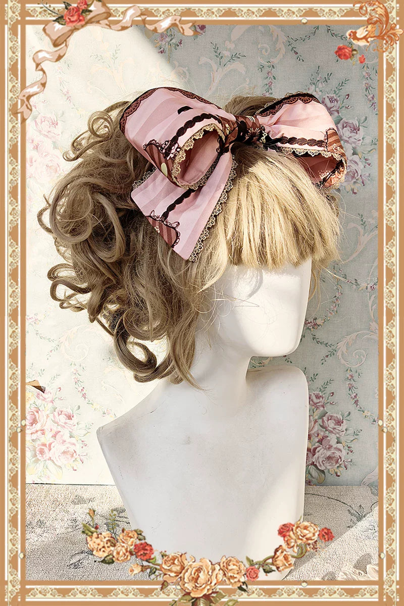 Chocolate Carousel - Peter Pan Collar Old School Lolita JSK Dress, Carousel Print and Accessories - image 23