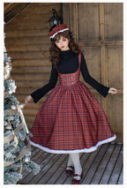 Wish Date - Twins Lolita Fishbone Bust-supporting JSK Winter Scarf-Cape and Accessories - image 10