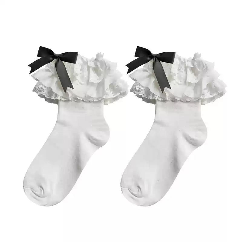 Lolita Bow Cotton Socks Lace Socks - image 15