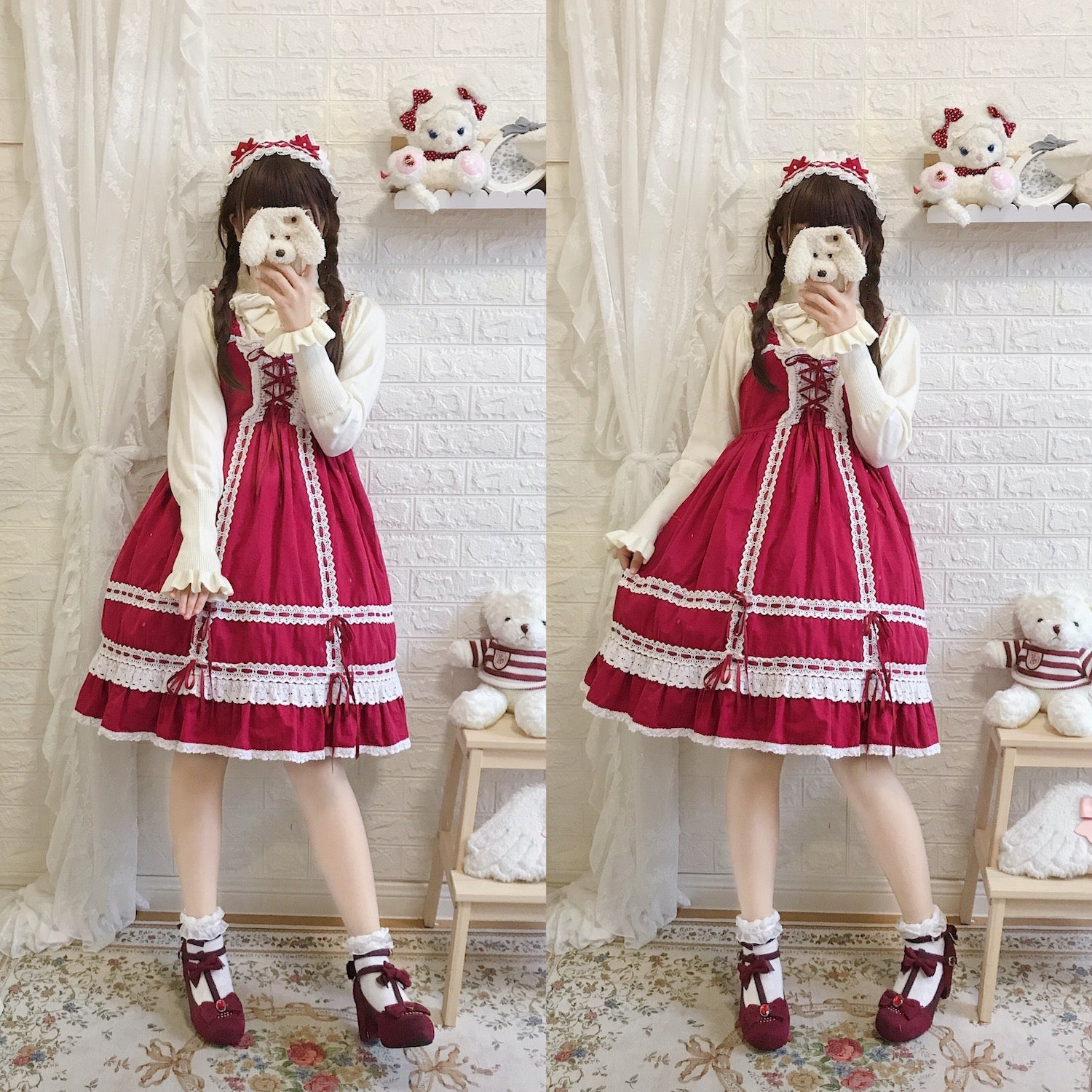 Sweet Lolita Woolen Sweater Multicolors - image 25