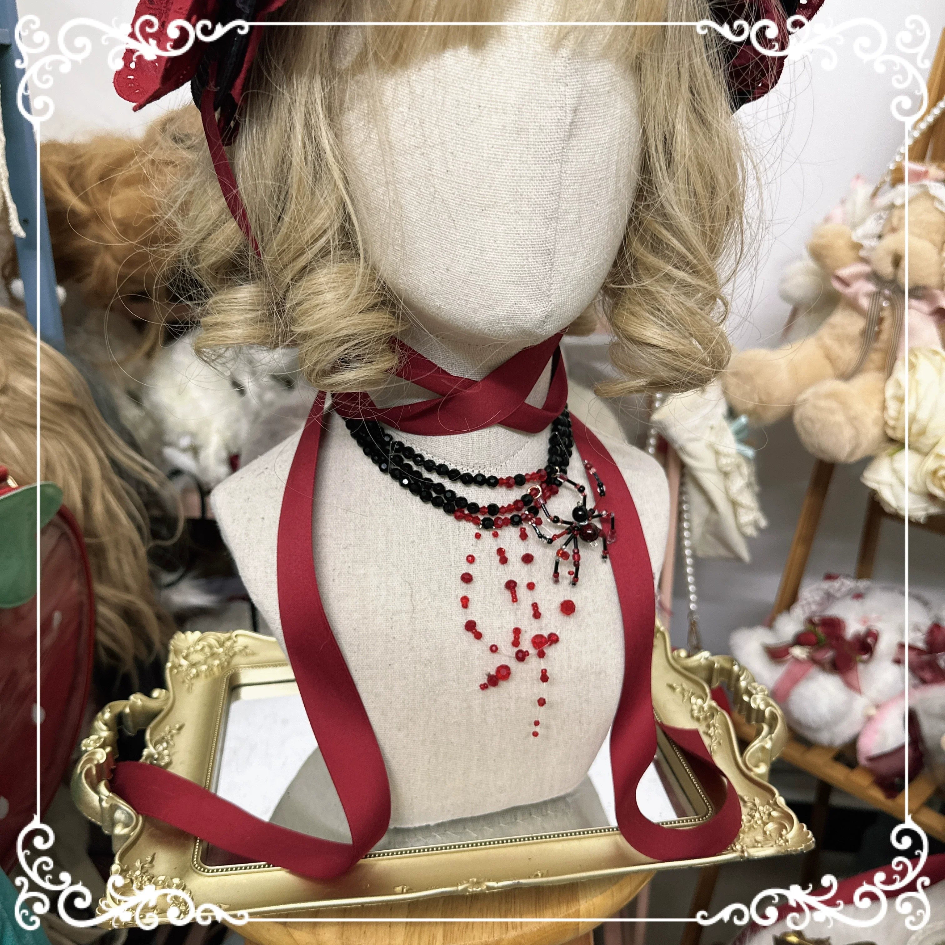 Gothic Lolita Bonnet Pure Cotton Hat Collection - image 3