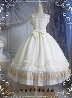 Fate Quartet Gothic Bridal Lolita JSK Dress - image 17