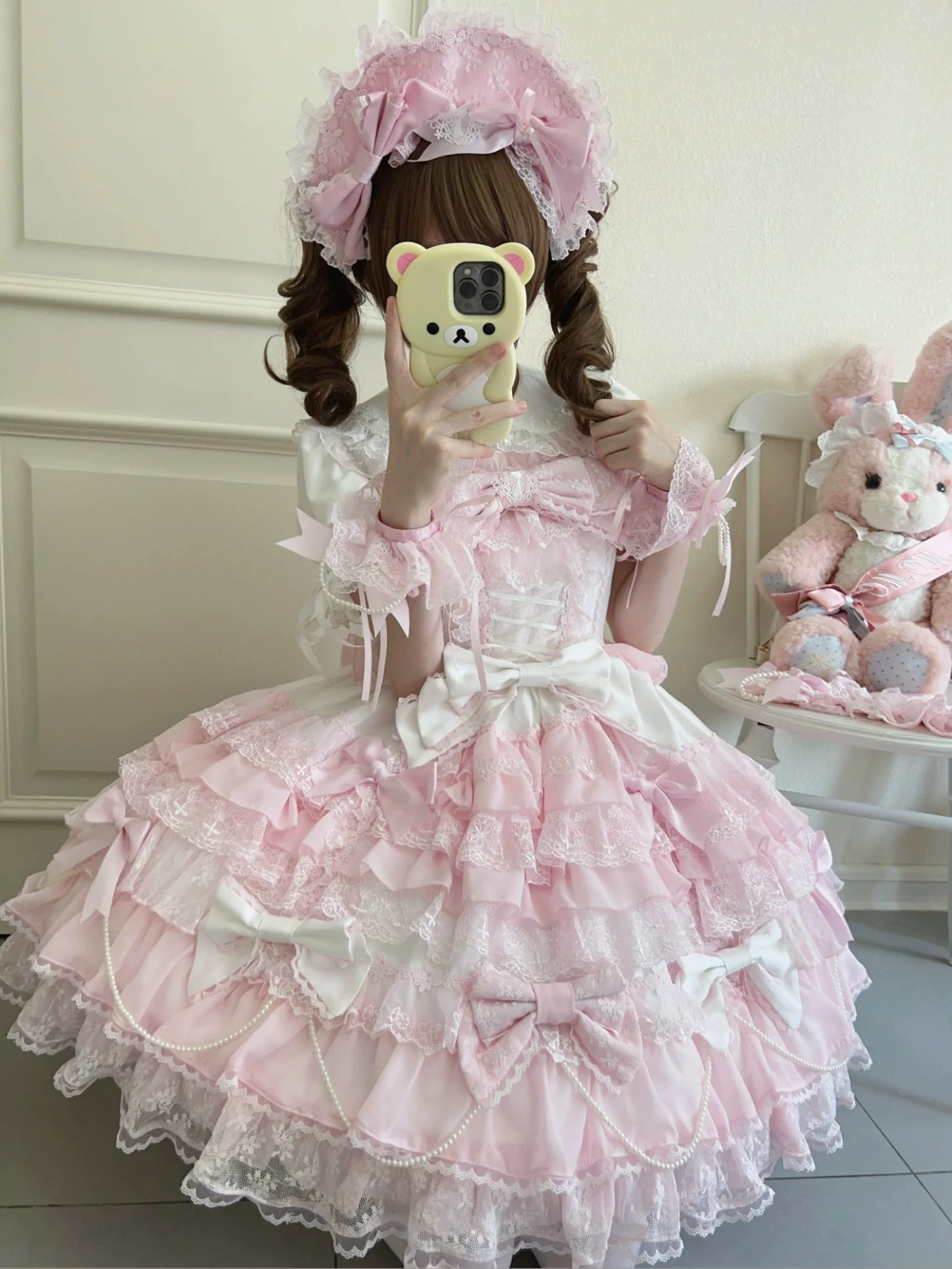 Love Descends - Wedding Lolita JSK Dress, White Blouse and Accessories - image 9