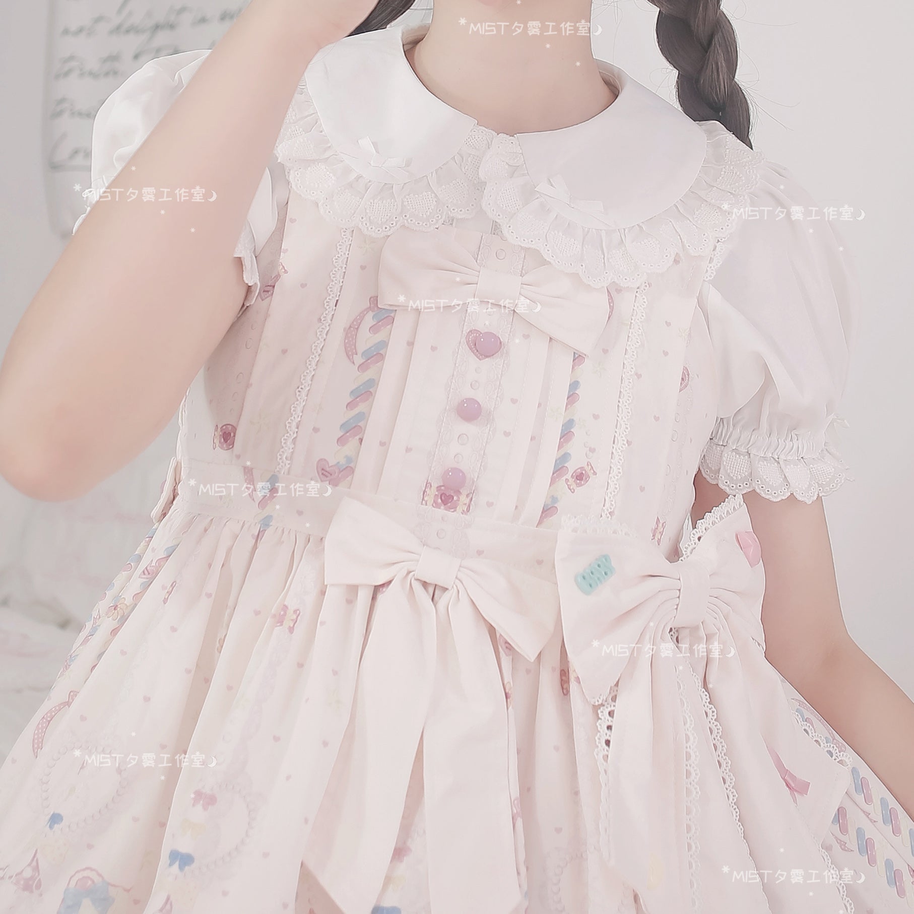 Sweet Short Sleeve Chiffon Lolita Blouse - image 4