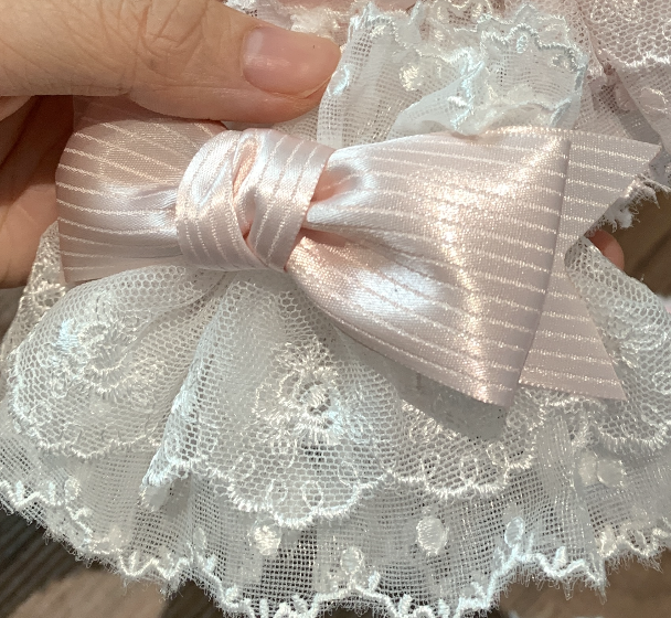 Sweet Lolita Lace Bow Cuffs, Elastic Wrist - image 14