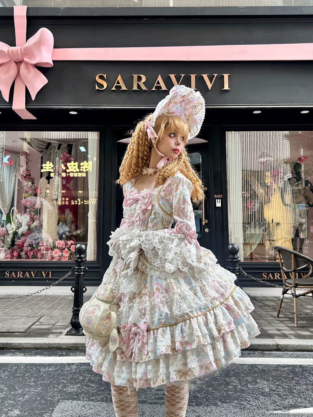 Candlelight Sonata - Sweet Lolita Long-Sleeve OP Dress - image 8
