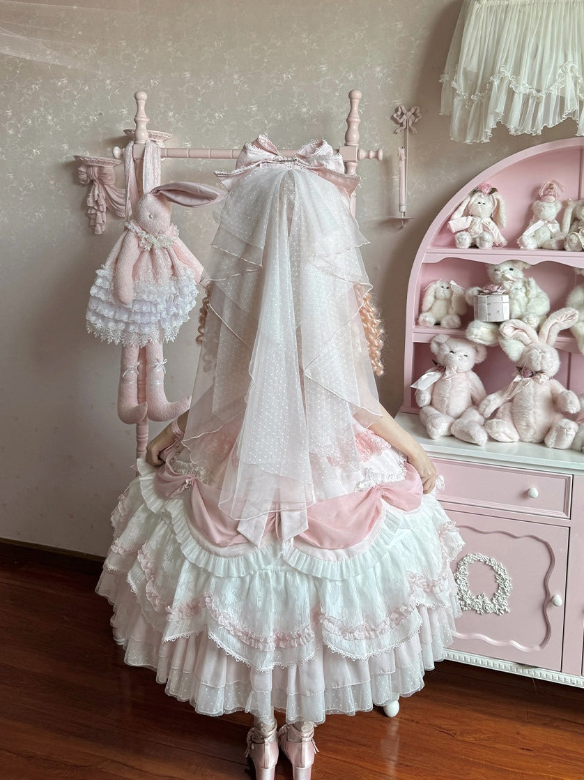 Wedding Poem Lolita JSK, Train and Bonnet Set - image 19