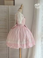 Vintage Petal Rabbit - Cotton Old School Lolita JSK Dress, Petal-Shaped Hem - image 53