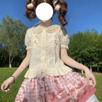 Little Fluttershy - Multi-Colored Cotton Lolita Shirt - image 15