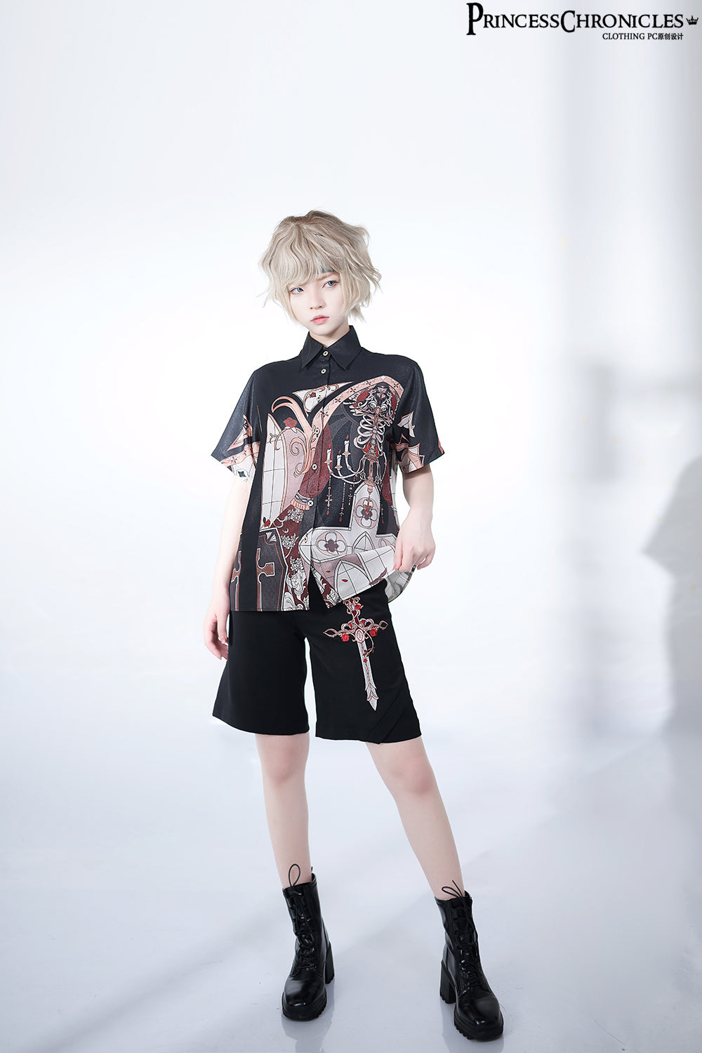 Night Instructions Embroidered Ouji Shorts - image 9